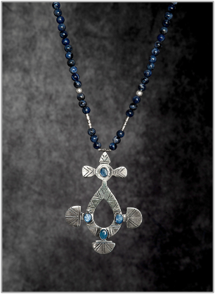 Al Najm Necklace - Sodalite Masterpiece