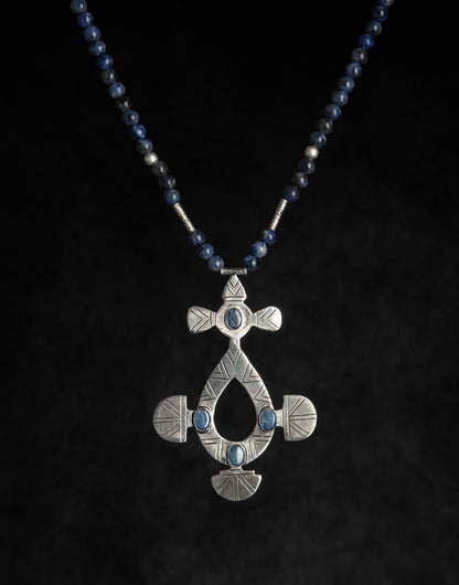 Al Najm Necklace - Sodalite Masterpiece