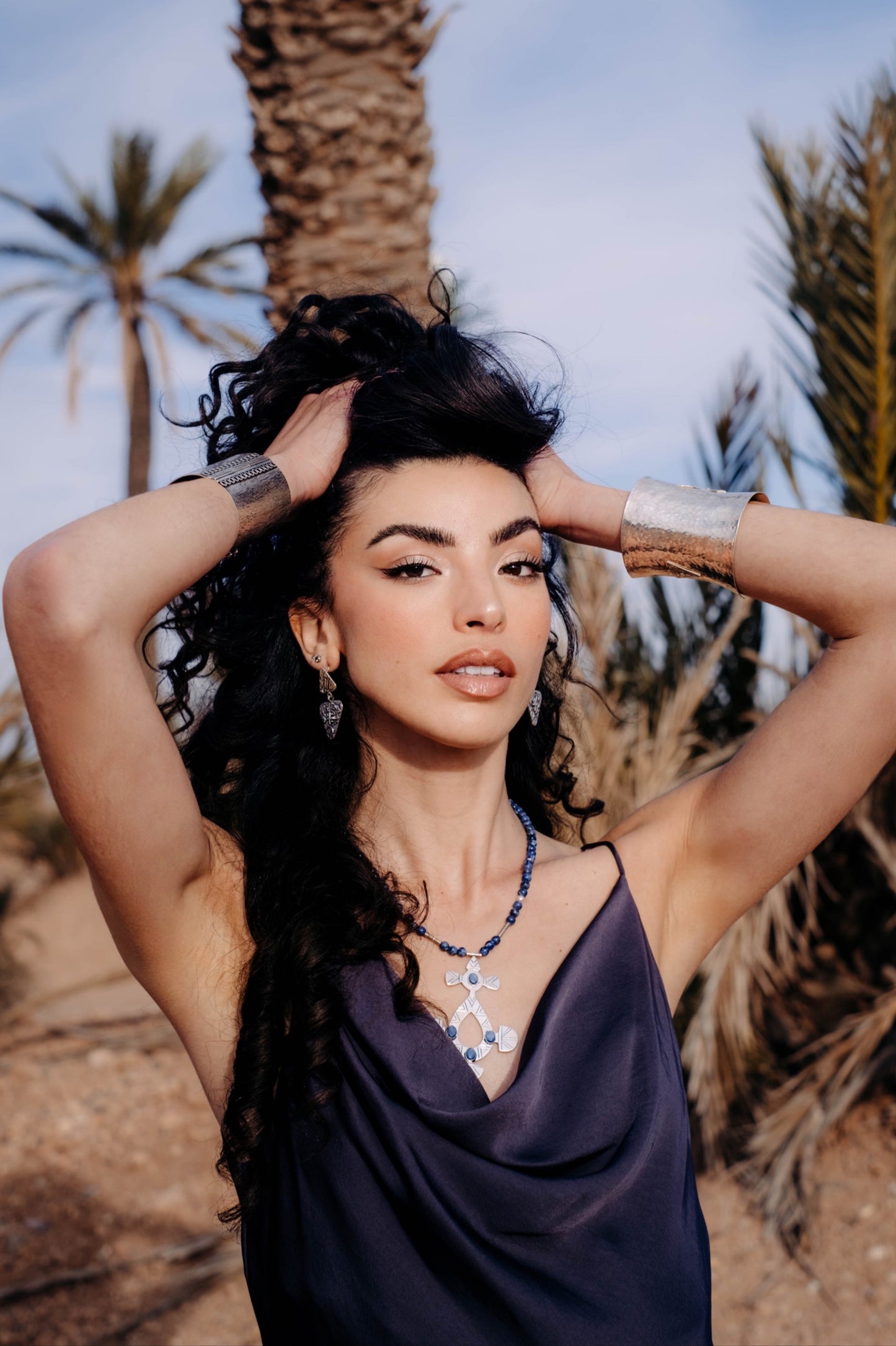 Al Najm Necklace - Sodalite Masterpiece