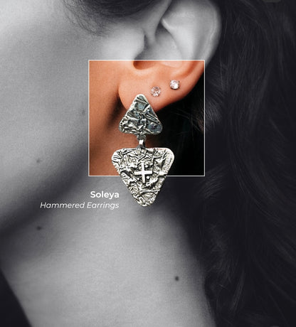 Soleya - Hammered Earrings