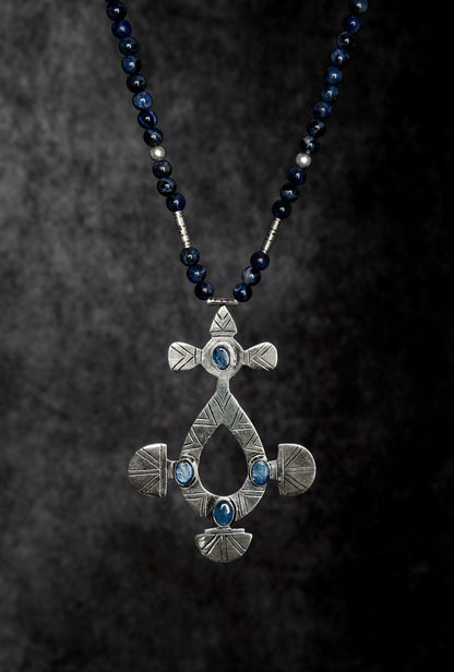 Al Najm Necklace - Sodalite Masterpiece