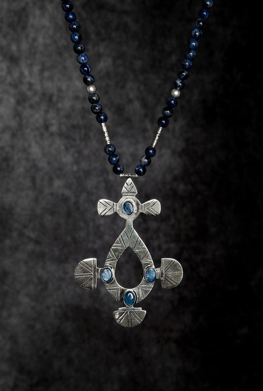 Al Najm Necklace - Sodalite Masterpiece